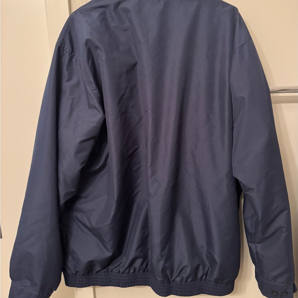 Chaps Navy Harrington Jacket XL Tall Vintage Style - Picture 2 of 5